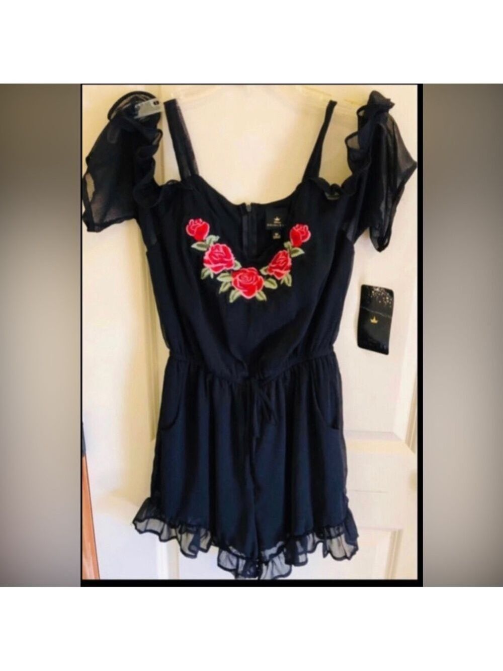 Disney Princess Belle Rose Romper Lingerie Teddy. Size M. Brand new. Sexy sheer